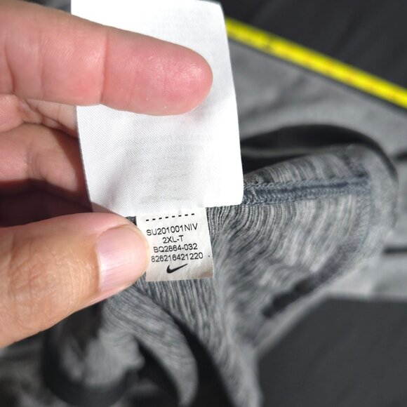 Nike Dri Fit Standard Fit Full Zip Hoodie Jacket Mens XXL Gray Athletic Swoosh - Picture 9 of 10